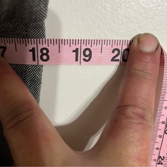 White House Black Market Ruffle Front Single Button Blazer Jacket Size 6 Gray - Picture 7 of 8